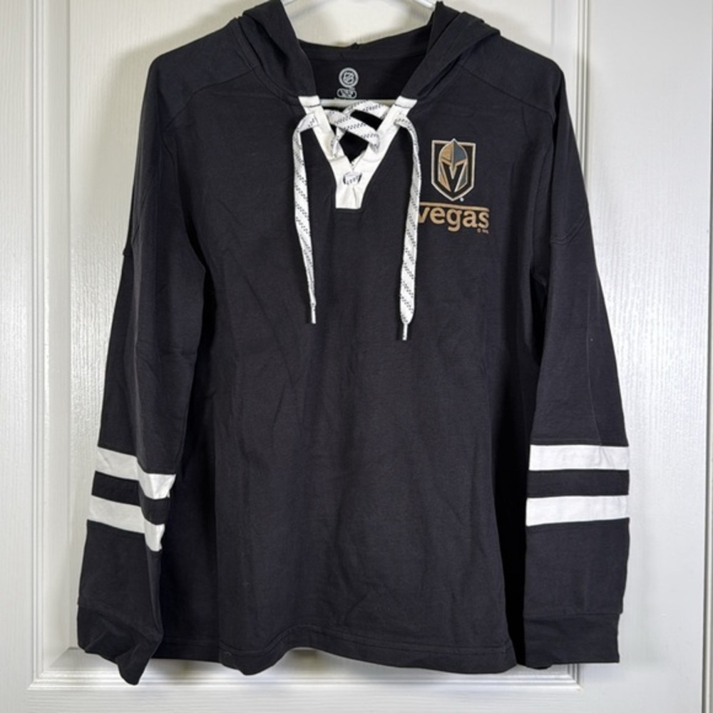 NHL Vegas Golden Knights VGK Hockey Black Sweatshirt Size Large EUC